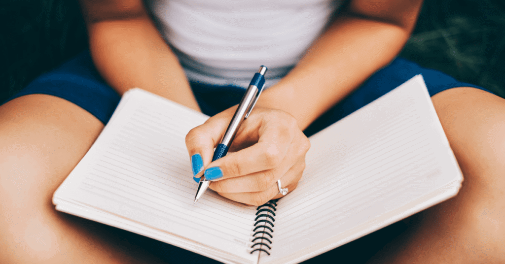 Writing in a journal can really help to improve your mood!