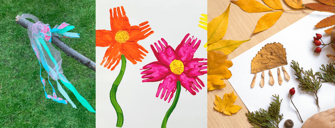Three nature crafts for kids
