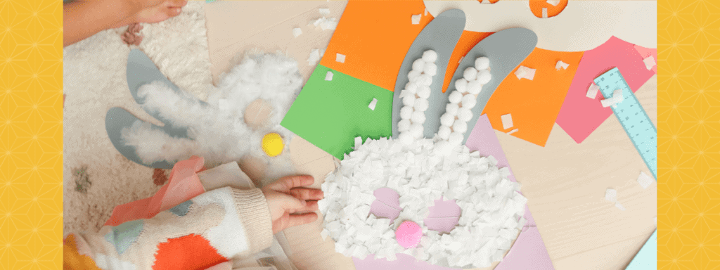 Easter craft for toddlers funny bunny mask