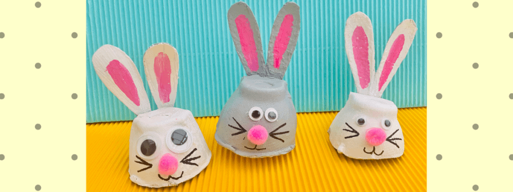 Easter Craft For Toddlers - Egg Box Bunnies