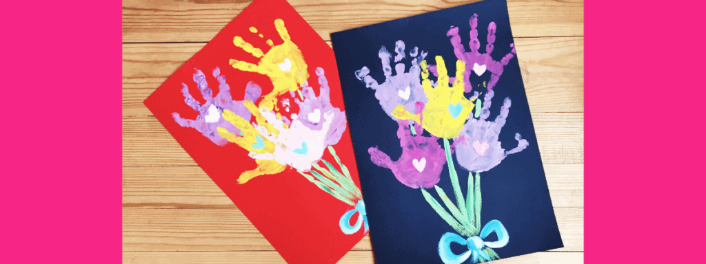 summer crafts handprint flowers