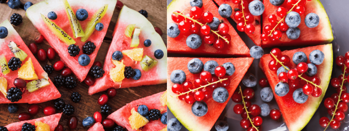 watermelon pizza - summer food for kids