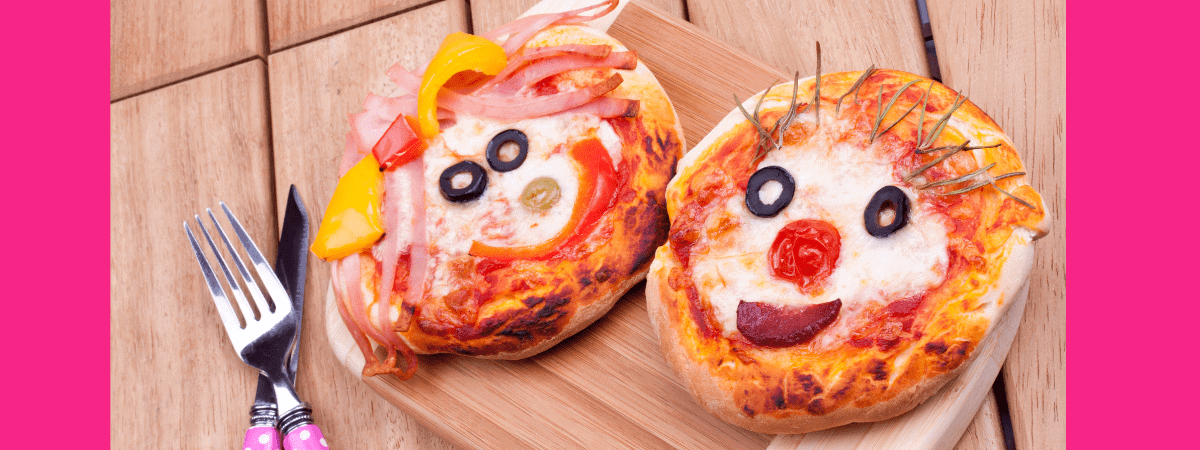 pizza faces summer food 