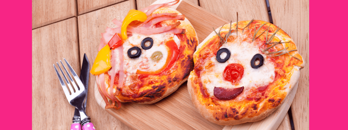 pizza faces summer food