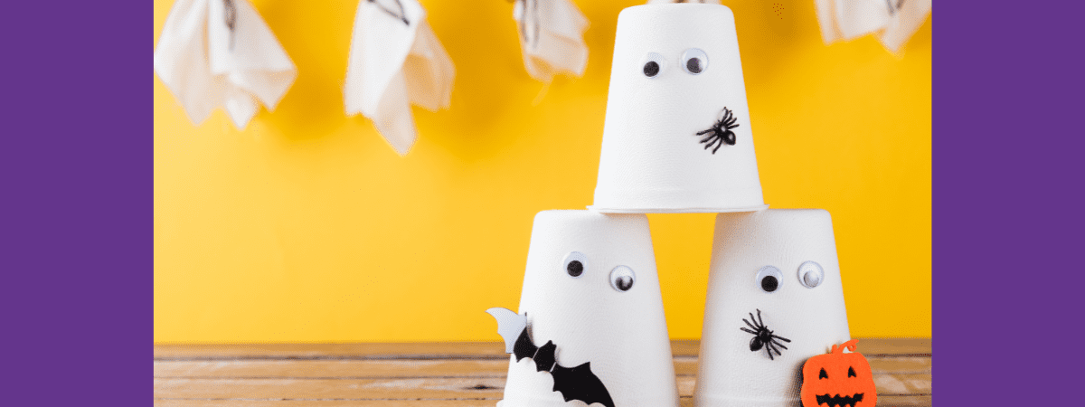 Halloween craft for little ones bowling game