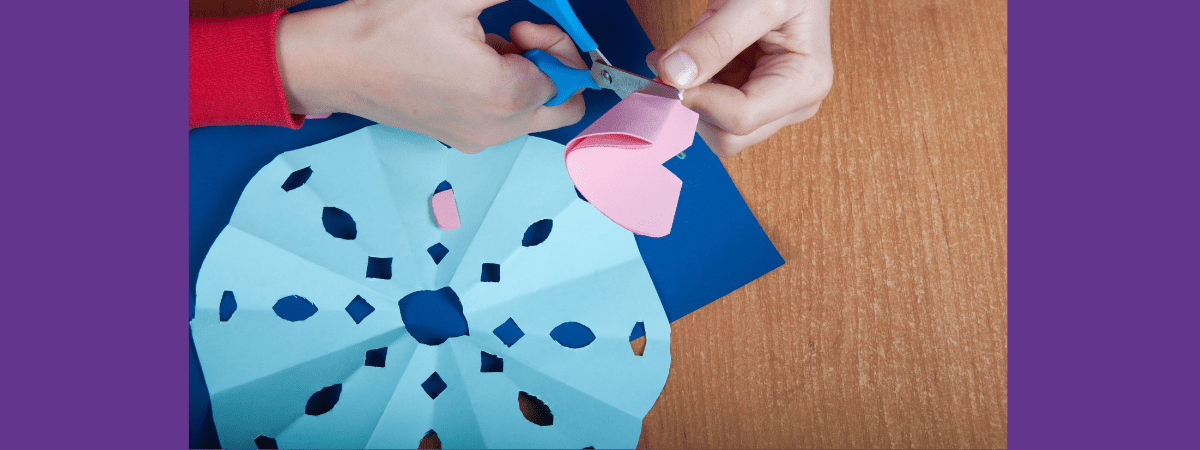 paper snowflake activity for toddlers