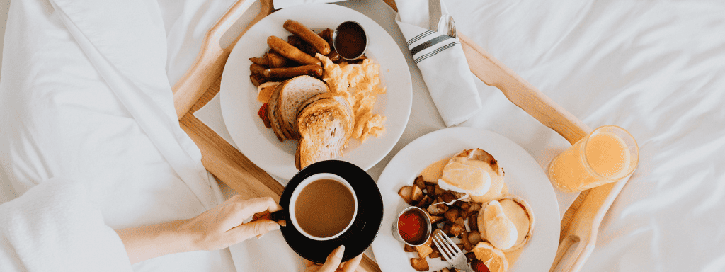 father's day activities: breakfast in bed