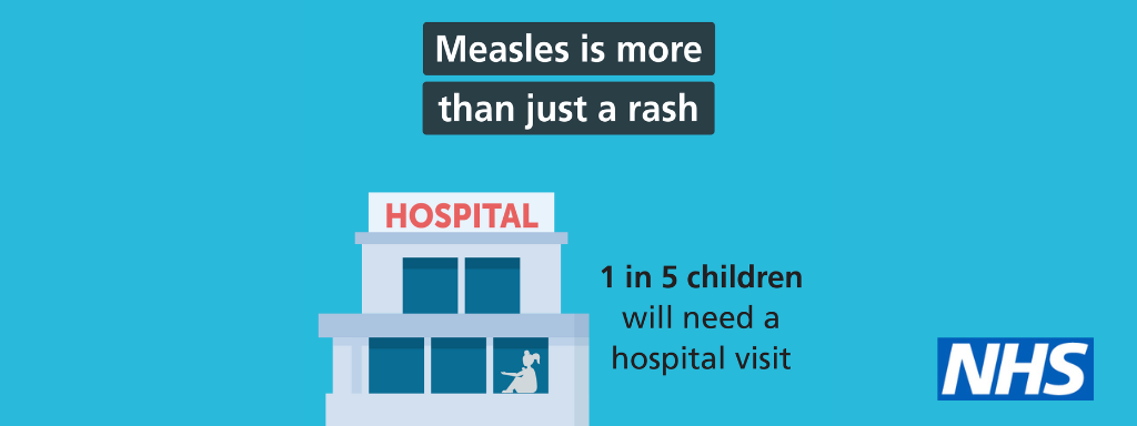 NHS image: Measles is more than just a rash