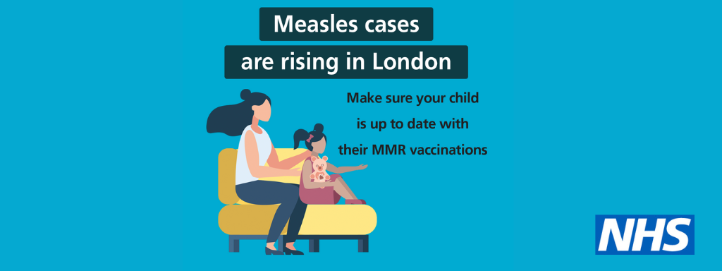 NHS image: Measles cases are rising in London