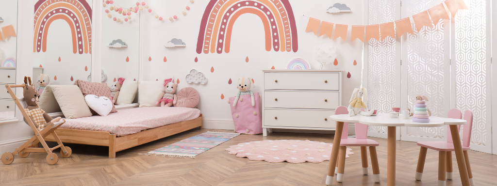 child sleep tips - image shows a children's bedroom